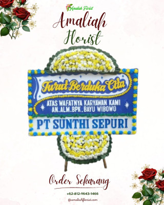 Papan Bunga Duka di Karang Tanjung